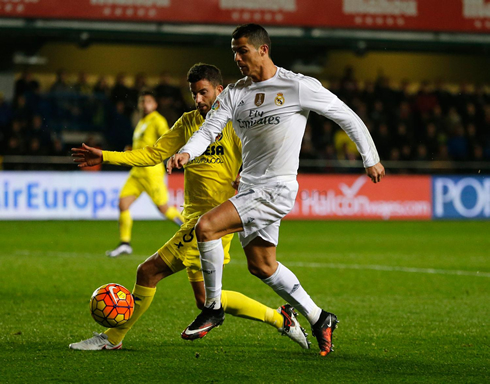 Cristiano Ronaldo in action in Villarreal 1-0 Real Madrid, for La Liga 2015-16
