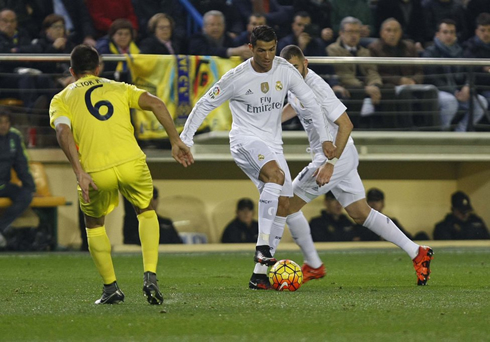Cristiano Ronaldo and Benzema in Villarreal vs Real Madrid