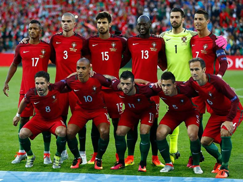 Portugal starting eleven against Iceland, in their EURO 2016 debut game in France