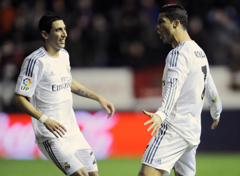 Cristiano Ronaldo and Angel Di María, in Real Madrid 2014