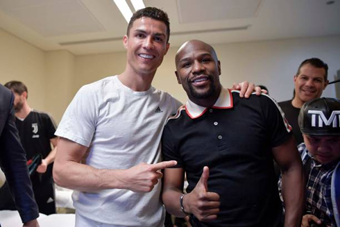 Cristiano Ronaldo and Floyd Mayweather photo