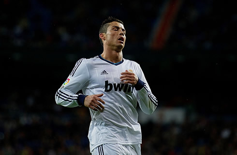 Cristiano Ronaldo in action during Real Madrid vs Mallorca, in La Liga 2013