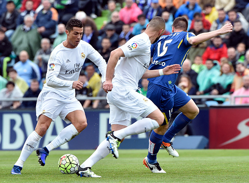 Cristiano Ronaldo in action in Getafe 1-5 Real Madrid, for La Liga in 2016
