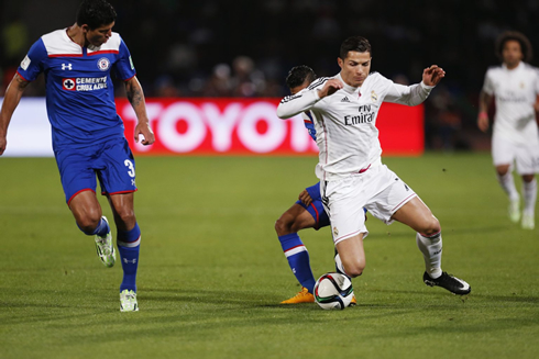 Cristiano Ronaldo fouled from behind and diving to the ground