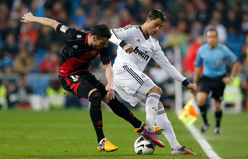 Cristiano Ronaldo backheel dribble, in Real Madrid vs Rayo Vallecano, in 2013