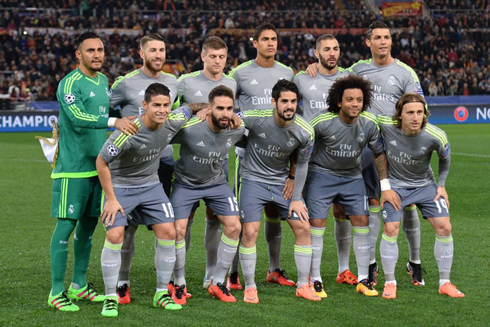 Real Madrid starting eleven in Rome, in the first leg of the UEFA Champions League last-16 round in 2015-2016