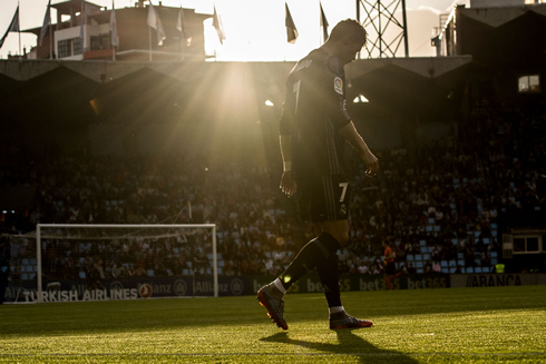 Cristiano Ronaldo sunset picture in league game for Madrid in Spain