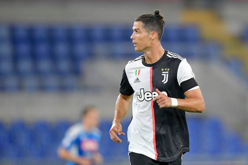Cristiano Ronaldo in the Coppa Italia final game against Napoli