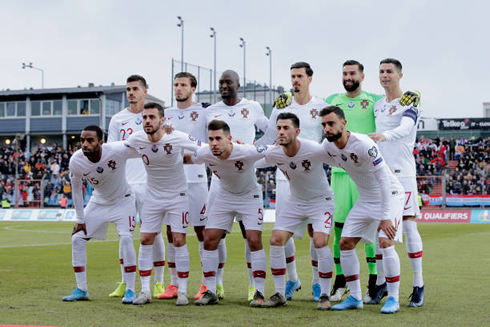 Cristiano Ronaldo in Portugal's lineup vs Luxembourg, in the EURO 2020 Qualifiers