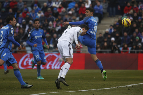 Cristiano Ronaldo scoring from a header in Getafe 0-3 Real Madrid