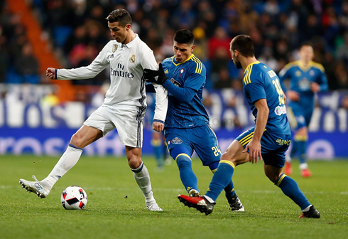 Cristiano Ronaldo backheel touch in Real Madrid vs Celta Vigo in 2017