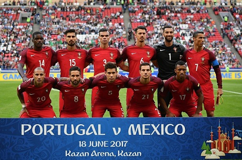 Portugal starting lineup against Mexico for the Confederations Cup in Russia