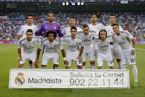 Real Madrid line-up vs Betis, in La Liga 2013-2014 kickoff and debut