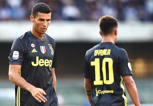 Cristiano Ronaldo and Dybala in Juventus 2018-19