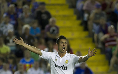 Cristiano Ronaldo in fury in La Liga 2011-12, in the match Real Madrid vs Levante