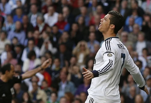 Cristiano Ronaldo explodes after Real Madrid misses a good chance to break the deadlock against Betis, in La Liga 2013