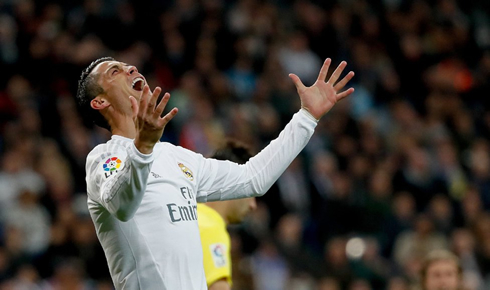 Cristiano Ronaldo shows off his frustration in Real Madrid vs Villarreal