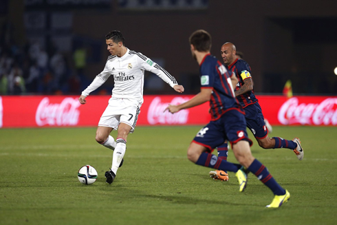 Cristiano Ronaldo in the 2014 FIFA Club World Cup final, between Real Madrid and San Lorenzo