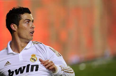 Cristiano Ronaldo shocked and surprised in a Real Madrid game in 2012