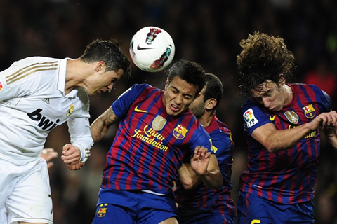 Cristiano Ronaldo header in Barcelona vs Real Madrid for La Liga 2012