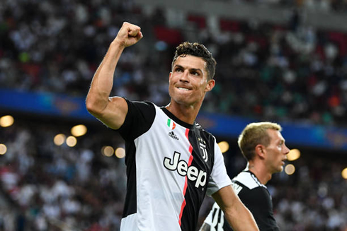 Cristiano Ronaldo scores his first goal for Juventus in the 2019-20 pre-season