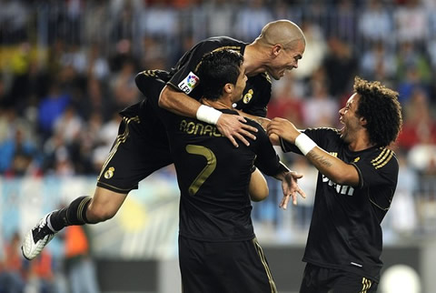 Cristiano Ronaldo happiness with Pepe and Marcelo