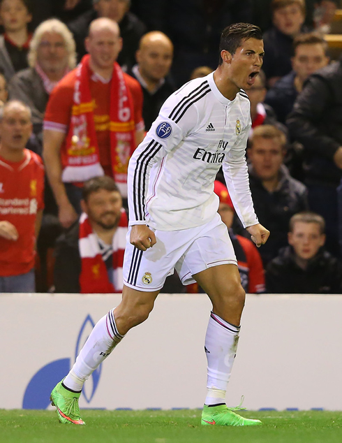 Cristiano Ronaldo determination in Real Madrid's 3-0 win over Liverpool at Anfield Road