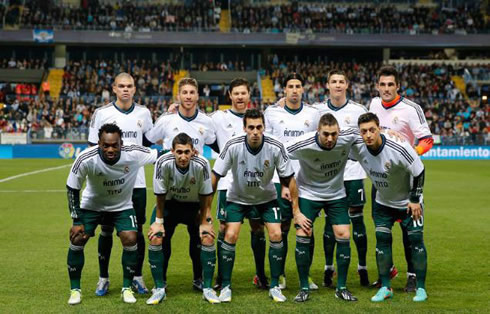 Real Madrid team players wearing a support jersey and shirt for Tito Vilanova tumor disease, Barcelona coach and manager, in La Liga 2012-2013
