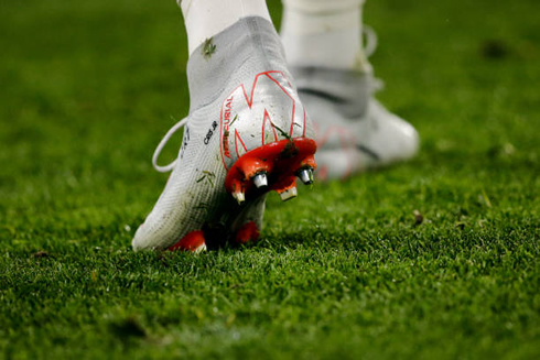 Cristiano Ronaldo Nike Mercurial boots in a game for Juventus