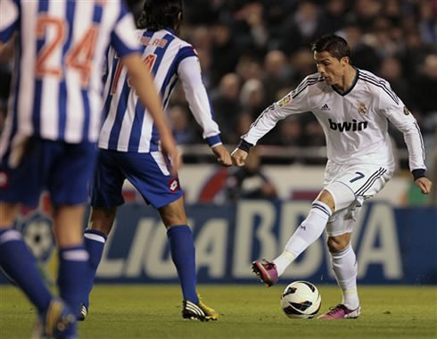 Cristiano Ronaldo stepover tricks in Deportivo 1-2 Real Madrid, in 2013