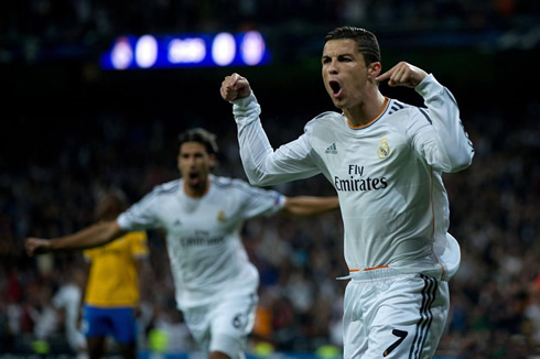 Cristiano Ronaldo delighted reaction after delivering the win to Real Madrid against Juventus