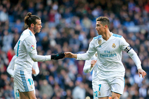 Bale and Cristiano Ronaldo partnership in Real Madrid in February of 2018