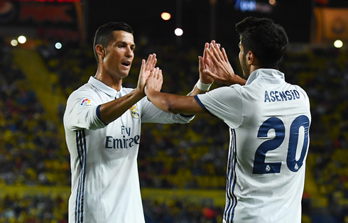 Cristiano Ronaldo and Asensio in Real Madrid 2016-2017