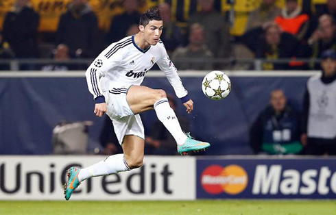 Cristiano Ronaldo new Nike football boots and cleats, in Borussia vs Real Madrid for the UEFA Champions League 2012-2013