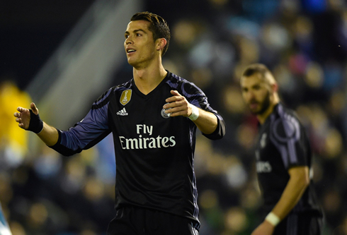 Cristiano Ronaldo frustrated as Real Madrid fails to beat Celta de Vigo