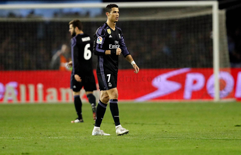 Cristiano Ronaldo during Real Madrid 2-2 draw against Celta de Vigo in 2017