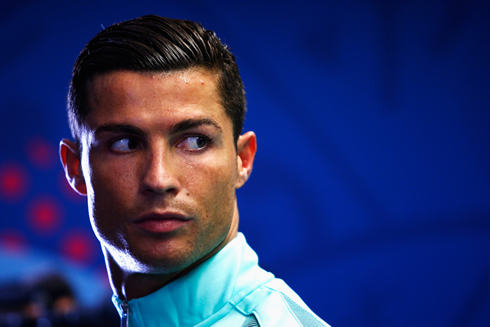 Cristiano Ronaldo looking focused ahead of Portugal vs Croatia in the EURO 2016