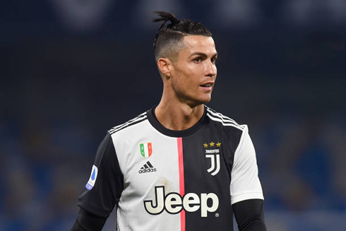 Cristiano Ronaldo playing for Juventus in 2020