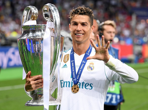 Cristiano Ronaldo wins his 5th UEFA Champions League