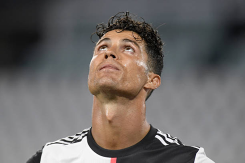 Cristiano Ronaldo looking for insipiration on the sky