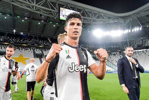 Cristiano Ronaldo celebrates Juventus 9th straight Serie A title in 2020