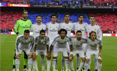 Real Madrid surprising line-up vs Barcelona, in La Liga Clasico at the Camp Nou in 2013-2014