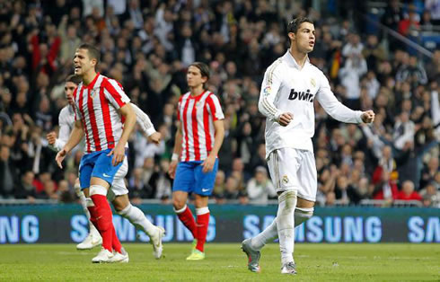 Cristiano Ronaldo just after scoring his goal from the penalty-kick spot