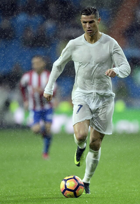 Cristiano Ronaldo playing in a recycled shirt for Real Madrid