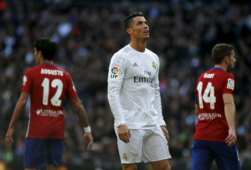 Cristiano Ronaldo frustrated against Atletico Madrid