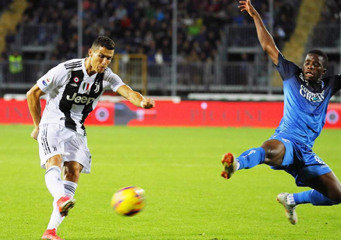 Cristiano Ronaldo rocket goal in Empoli 1-2 Juventus in 2018