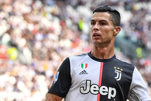 Cristiano Ronaldo in the Serie A, playing for Juventus in the 2019-2020 season