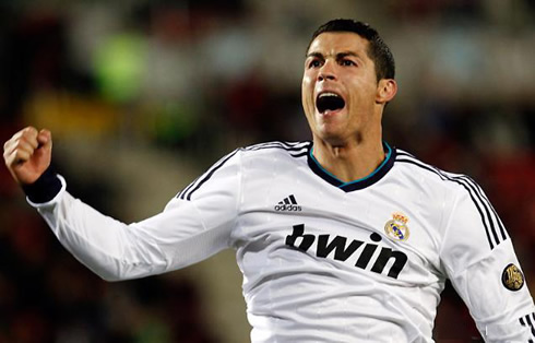Cristiano Ronaldo happiness in Real Madrid, screaming of joy after he scored again for the club