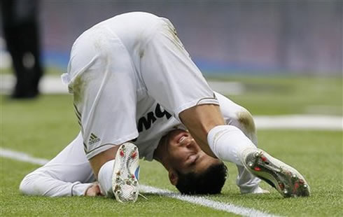 Cristiano Ronaldo but and ass turned up, in a Real Madrid game in 2012