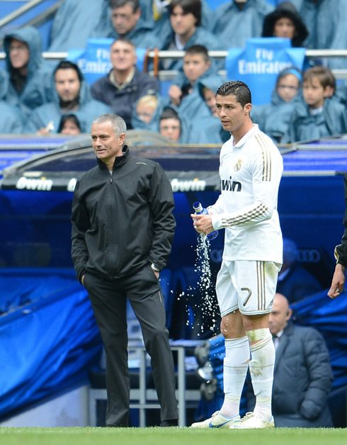 Cristiano Ronaldo and José Mourinho in Real Madrid 2012